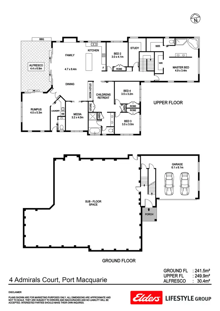 Floorplan of Homely house listing, 4 Admirals Court, Port Macquarie NSW 2444