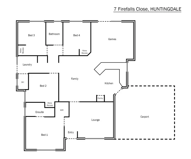 Floorplan of Homely house listing, 7 Firefalls Close, Huntingdale WA 6110