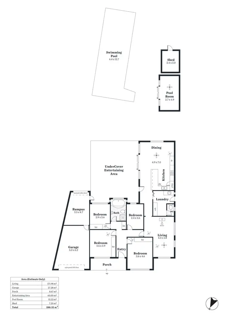 Floorplan of Homely house listing, 13 Westmoreland Road, Grange SA 5022
