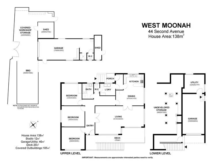 Floorplan of Homely house listing, 44 Second Avenue, West Moonah TAS 7009
