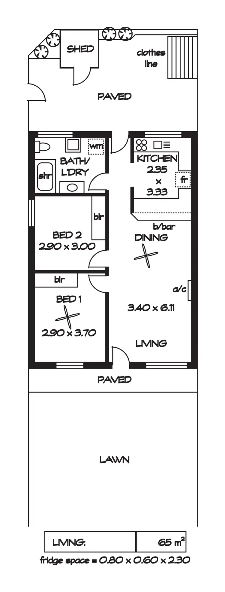 Floorplan of Homely unit listing, 1/12 Chapel Street, Campbelltown SA 5074