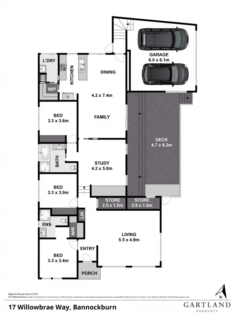 Floorplan of Homely house listing, 17 Willowbrae Way, Bannockburn VIC 3331