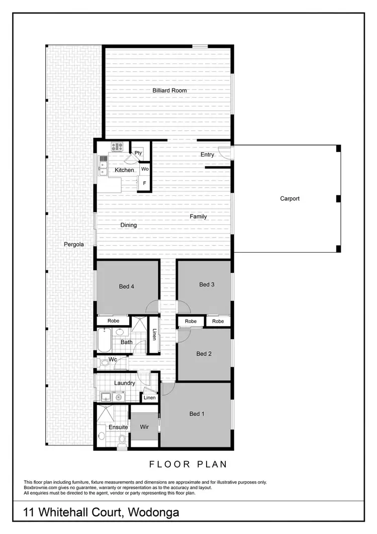 Floorplan of Homely house listing, 11 Whitehall Crt, Wodonga VIC 3690