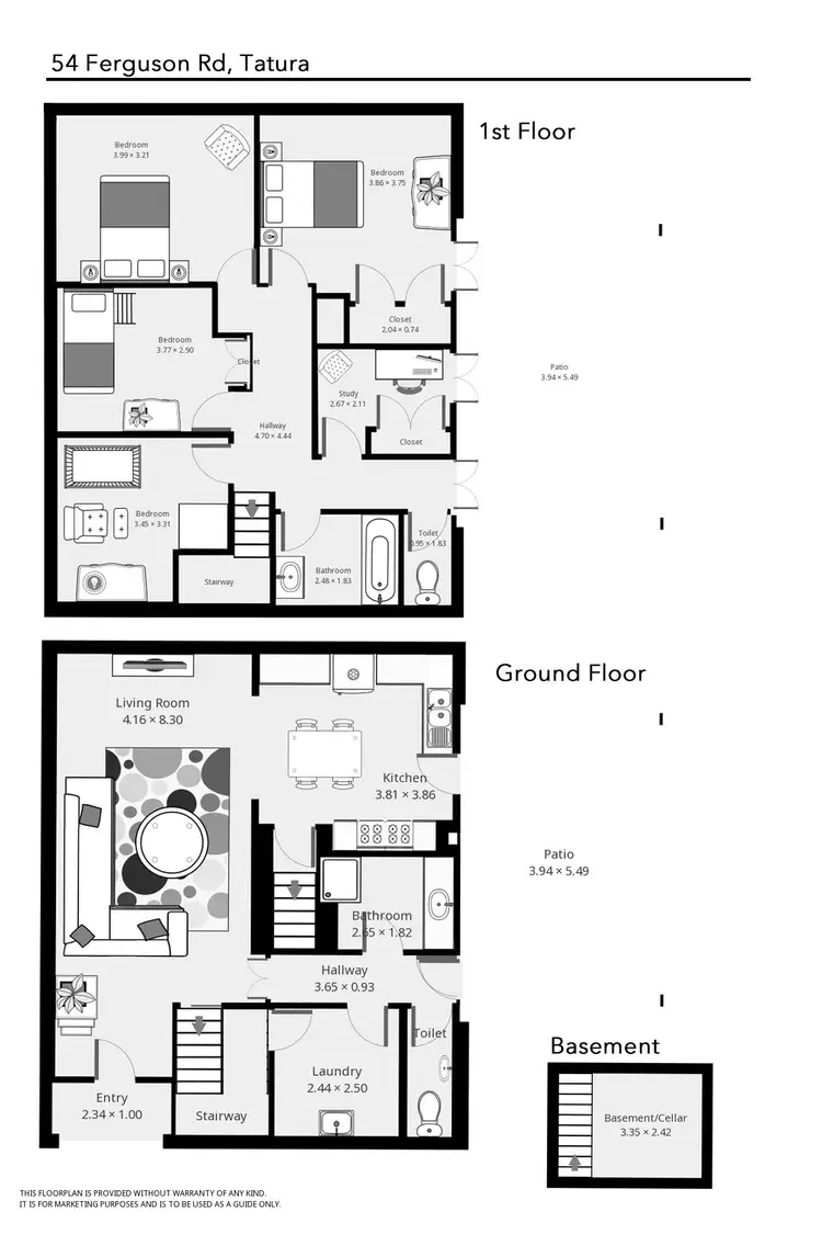 Floorplan of Homely house listing, 56 Ferguson Road, Tatura VIC 3616