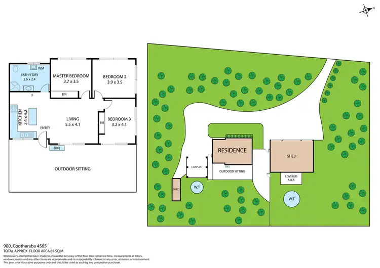 Floorplan of Homely rural property listing, 980 Cootharaba Road, Cootharaba QLD 4565