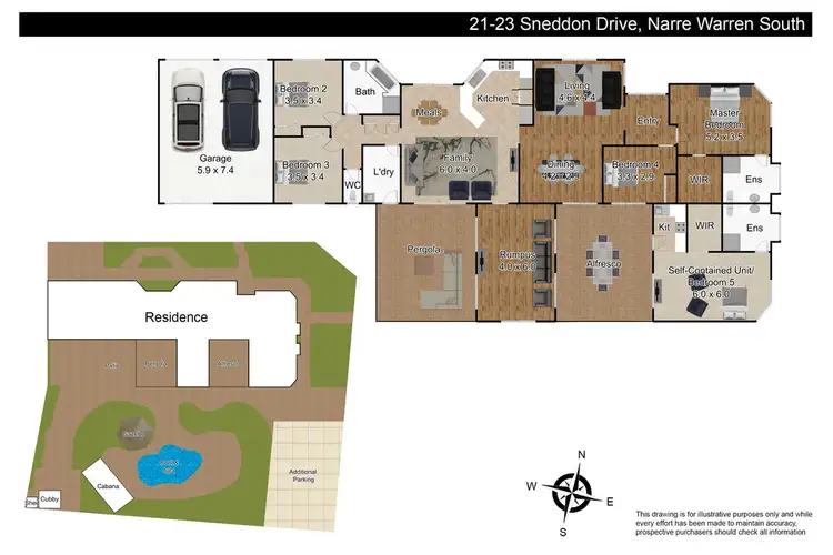 Floorplan of Homely house listing, 21-23 Sneddon Drive, Narre Warren South VIC 3805