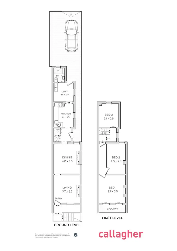 Floorplan of Homely terrace listing, 46 Bellevue Street, Glebe NSW 2037