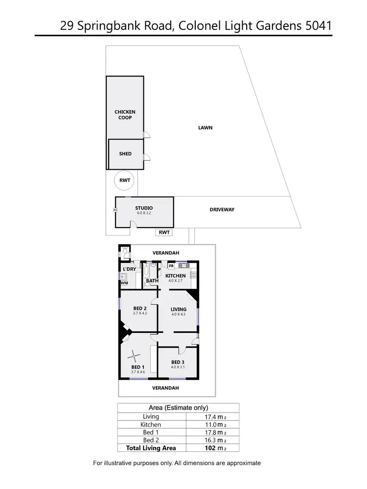 Floorplan of Homely house listing, 29 Springbank Rd, Colonel Light Gardens SA 5041