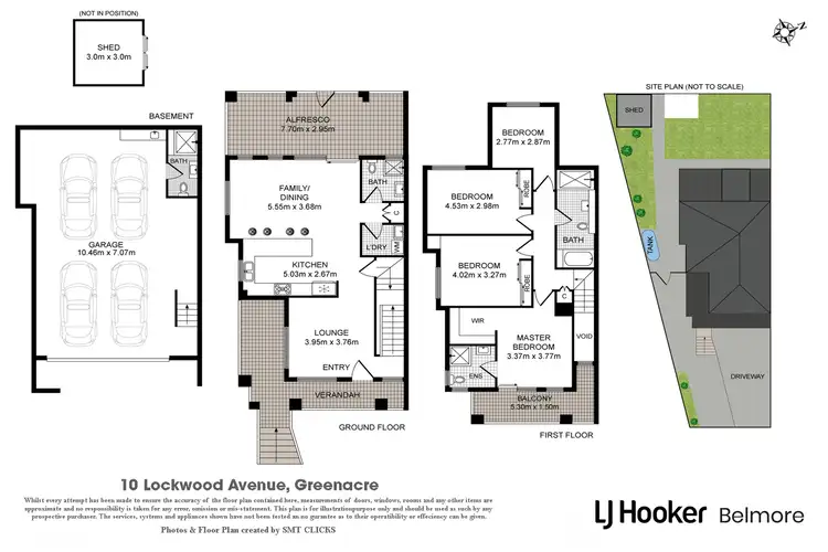 Floorplan of Homely semi-detached listing, 10 Lockwood Avenue, Greenacre NSW 2190