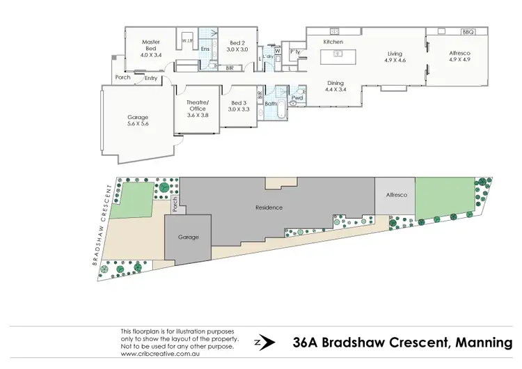 Floorplan of Homely house listing, 36a Bradshaw Crescent, Manning WA 6152