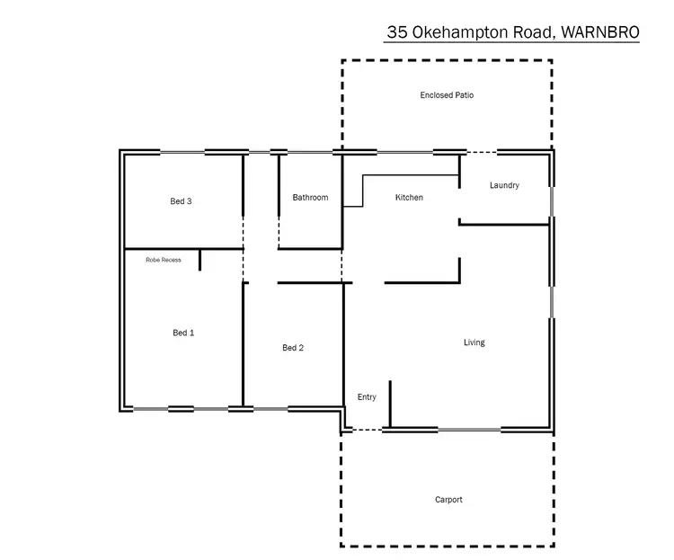 Floorplan of Homely house listing, 35 Okehampton Road, Warnbro WA 6169