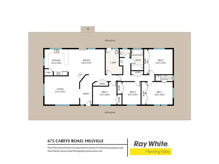 Floorplan of Homely rural property listing, 675 Careys Road, Hillville NSW 2430