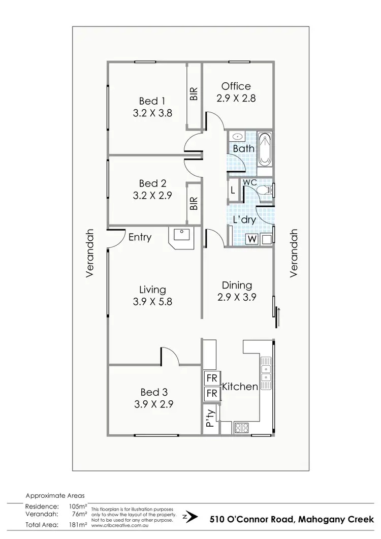 Floorplan of Homely house listing, 510 O'Connor Road, Mahogany Creek WA 6072