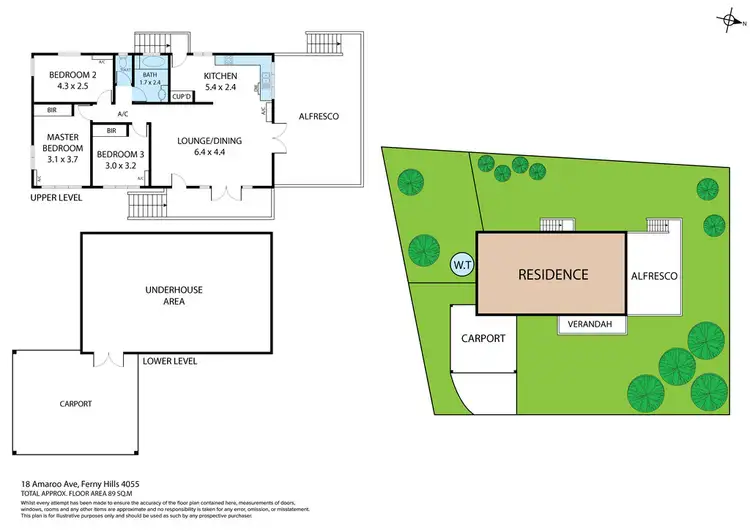 Floorplan of Homely house listing, 18 Amaroo Avenue, Ferny Hills QLD 4055