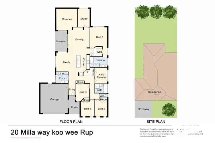 Floorplan of Homely house listing, 20 Milla Way, Koo Wee Rup VIC 3981