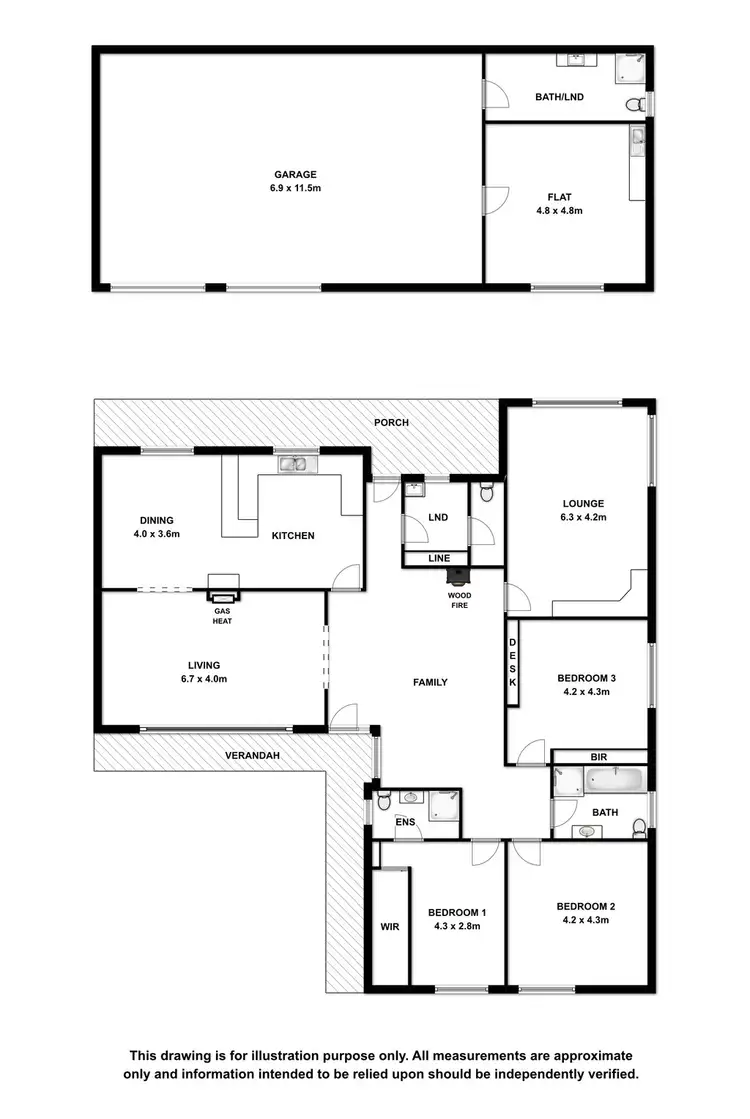 Floorplan of Homely house listing, 7 Platt Crescent, Naracoorte SA 5271