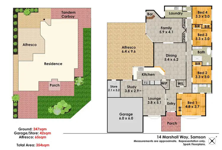 Floorplan of Homely house listing, 14 Marshall Way, Samson WA 6163