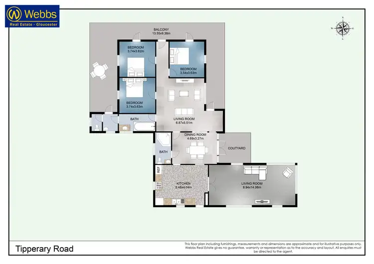 Floorplan of Homely rural property listing, 949 Tipperary Road, Gloucester NSW 2422