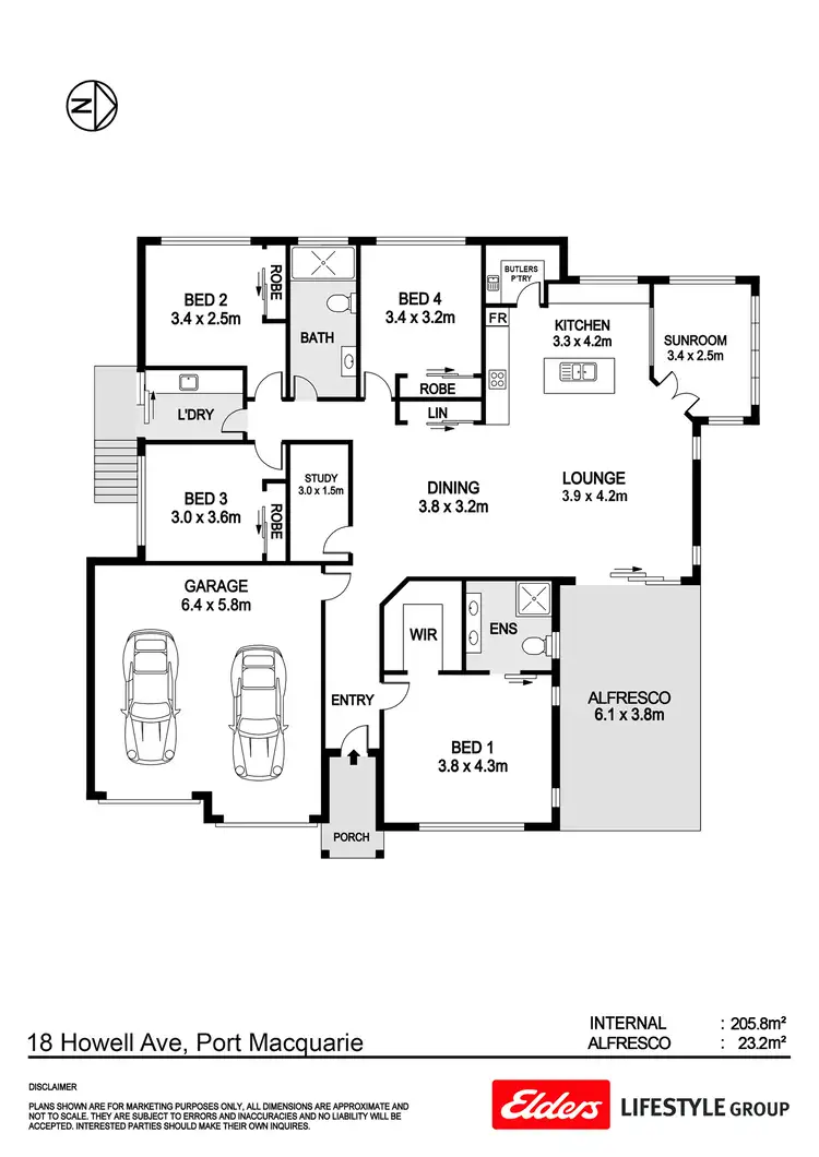 Floorplan of Homely house listing, 18 Howell Avenue, Port Macquarie NSW 2444