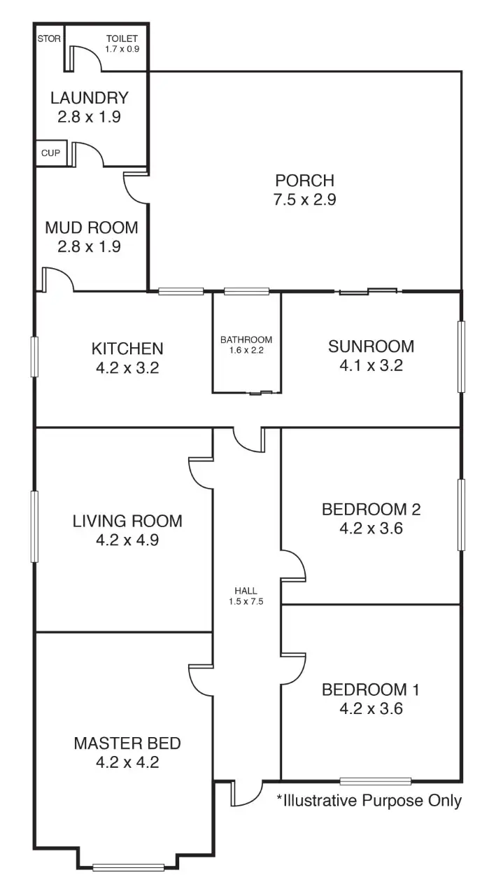 Floorplan of Homely house listing, 17 YOUNG STREET, Penola SA 5277