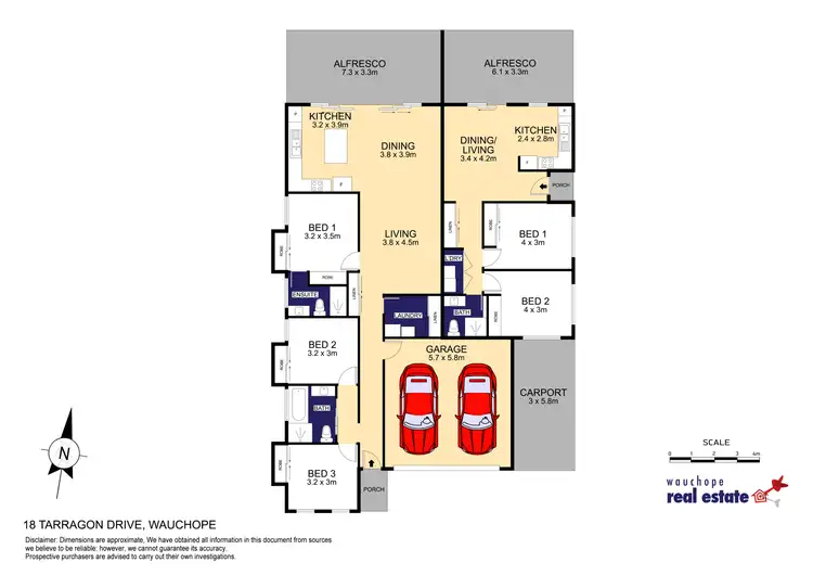 Floorplan of Homely house listing, 18A & 18B Tarragon Drive, Wauchope NSW 2446