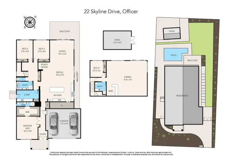 Floorplan of Homely house listing, 22 Skyline Drive, Officer VIC 3809