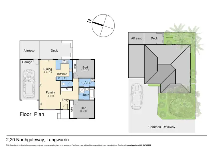 Floorplan of Homely unit listing, 2/20 Northgateway, Langwarrin VIC 3910