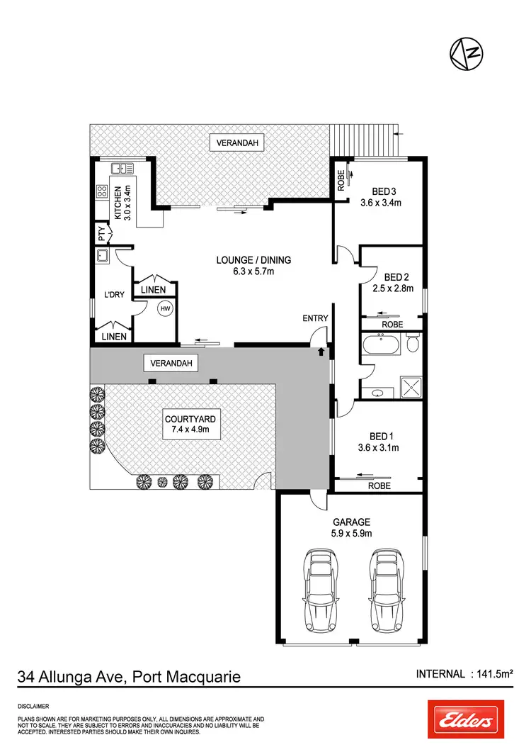 Floorplan of Homely house listing, 34 Allunga Avenue, Port Macquarie NSW 2444
