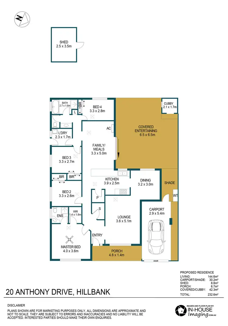Floorplan of Homely house listing, 20 Anthony Drive, Hillbank SA 5112