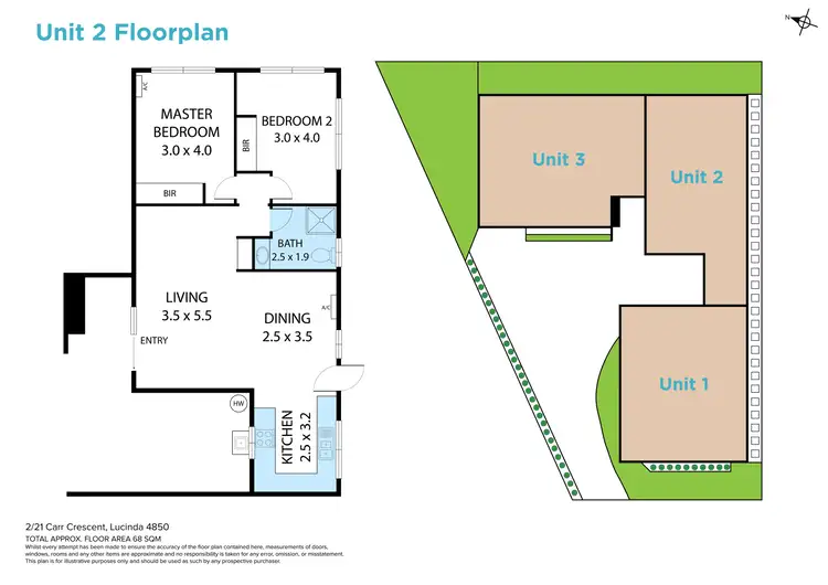 Floorplan of Homely block of units listing, 21 Carr Crescent, Lucinda QLD 4850