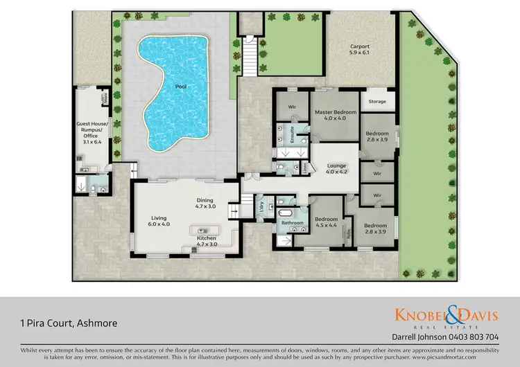 Floorplan of Homely house listing, 1 Pira Court, Ashmore QLD 4214