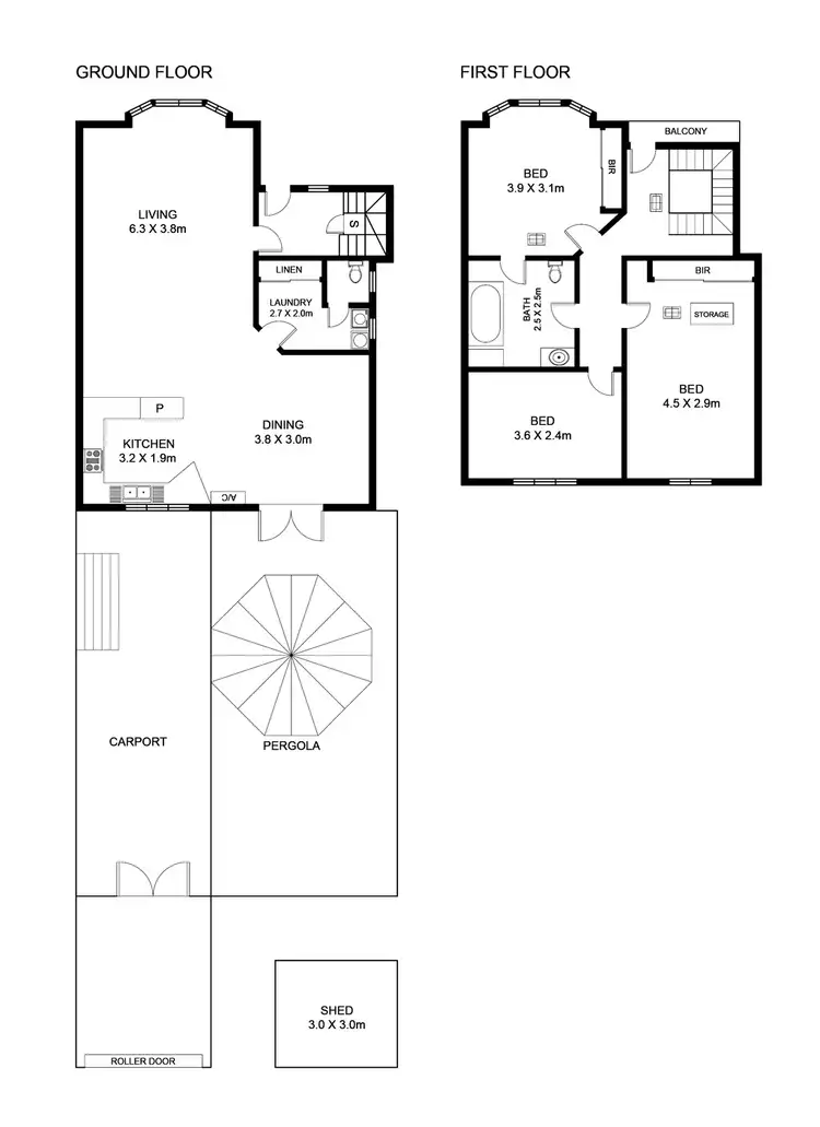 Floorplan of Homely house listing, 36 Hallett Boulevard, Allenby Gardens SA 5009