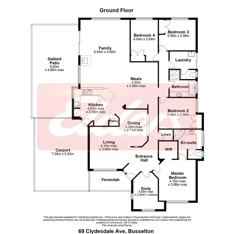 Floorplan of Homely house listing, 69 Clydebank Ave, West Busselton WA 6280