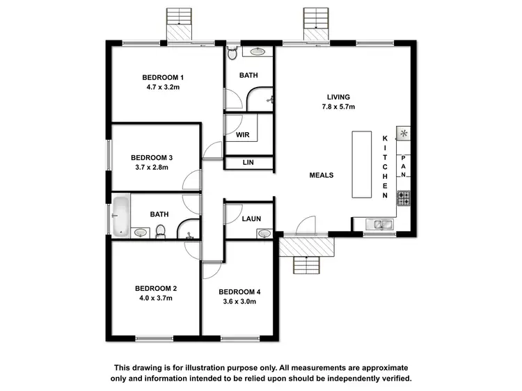 Floorplan of Homely house listing, 14 Rothalls Road, Cape Jaffa SA 5275