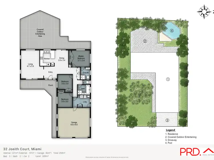 Floorplan of Homely house listing, 32 Joeith Court, Miami QLD 4220