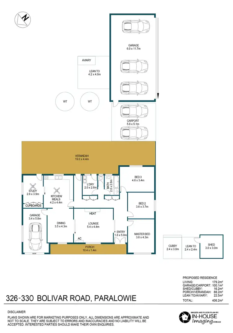 Floorplan of Homely house listing, 326-330 Bolivar Road, Paralowie SA 5108