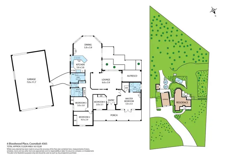 Floorplan of Homely house listing, 6 Bloodwood Place, Cooroibah QLD 4565
