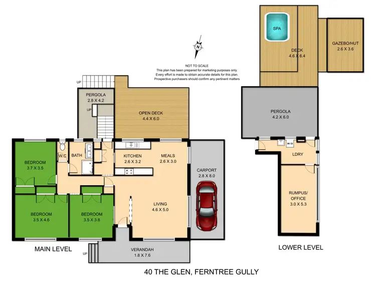 Floorplan of Homely house listing, 40 The Glen, Ferntree Gully VIC 3156