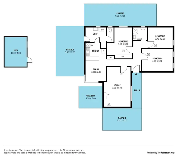 Floorplan of Homely house listing, 8 Heathcote Street, Marion SA 5043