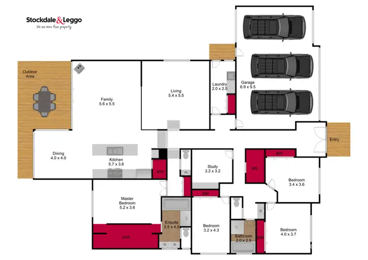 Floorplan of Homely house listing, 54 Independant Way, Traralgon VIC 3844