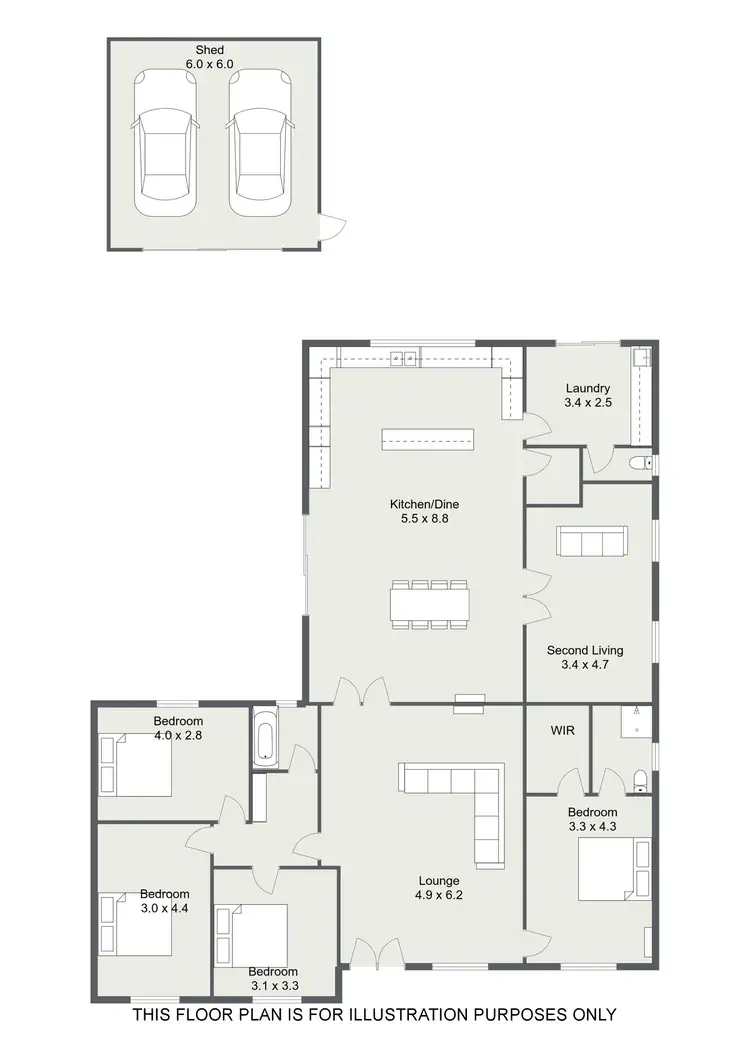 Floorplan of Homely house listing, 9 LIVINGSTON STREET, Naracoorte SA 5271