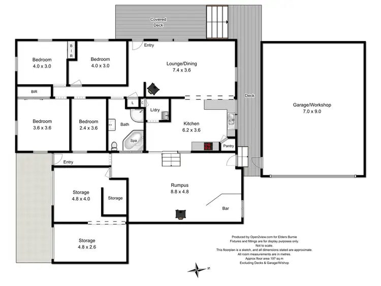 Floorplan of Homely house listing, 7 Acacia Court, Rosebery TAS 7470