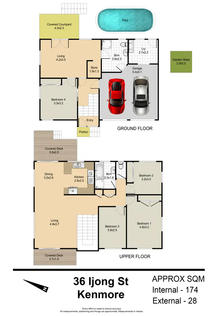 Floorplan of Homely house listing, 36 Ijong Street, Kenmore QLD 4069