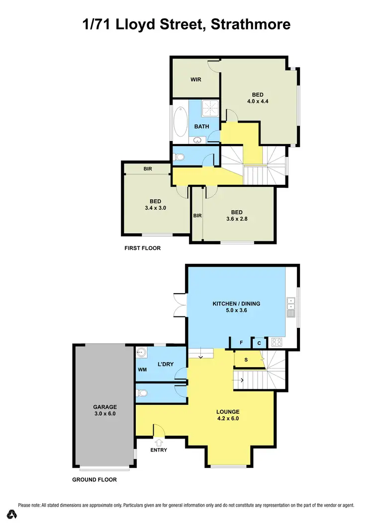 Floorplan of Homely unit listing, 1/71 Lloyd Street, Strathmore VIC 3041