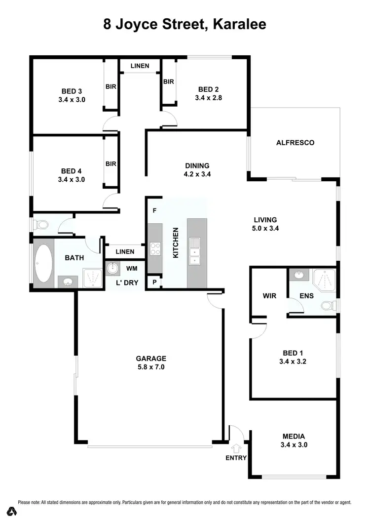 Floorplan of Homely house listing, 8 Joyce Street, Karalee QLD 4306