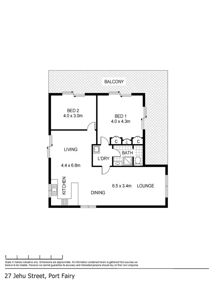 Floorplan of Homely house listing, 27 Jehu Street, Port Fairy VIC 3284