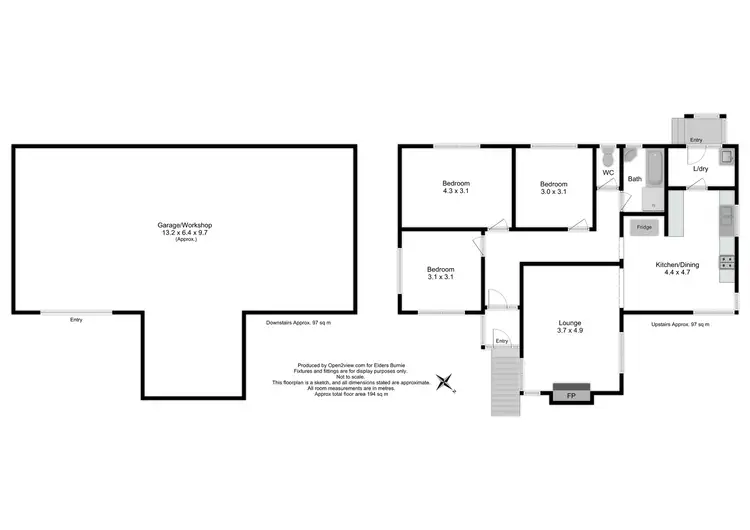 Floorplan of Homely house listing, 28 Wright Street, Shorewell Park TAS 7320