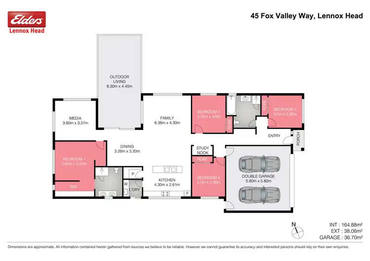 Floorplan of Homely house listing, 45 Fox Valley Way, Lennox Head NSW 2478