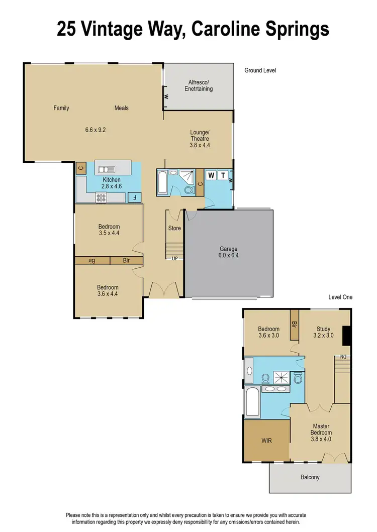 Floorplan of Homely house listing, 25 Vintage Way, Caroline Springs VIC 3023