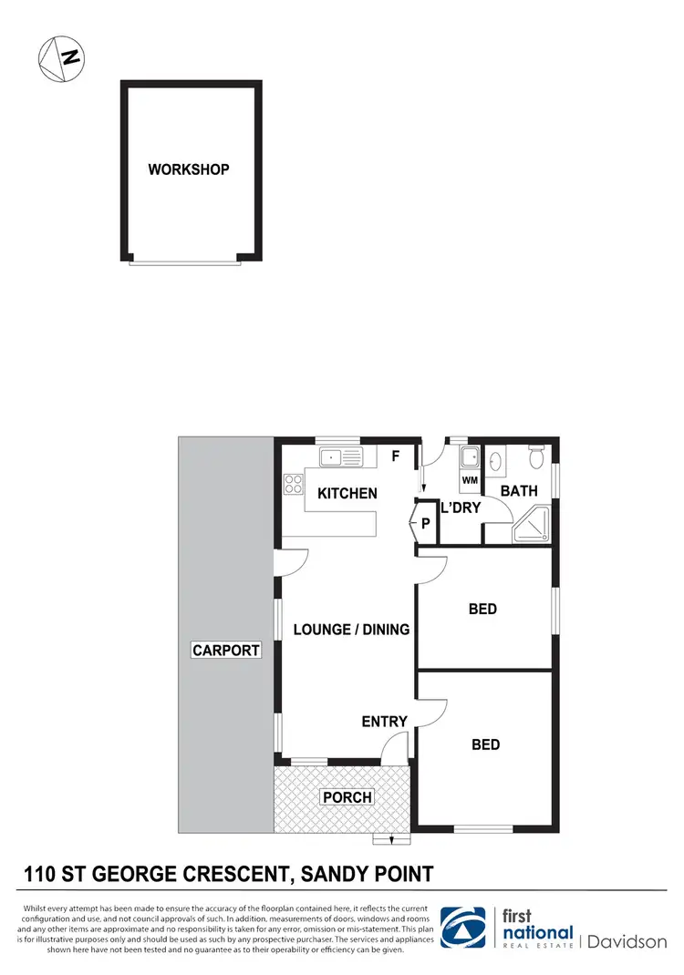 Floorplan of Homely house listing, 110 St George Crescent, Sandy Point NSW 2172